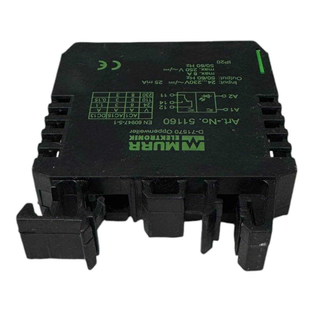 Murr Elektronik 51160 RMI 11 Ausgangsrelais 24-230 VAC/DC 7mA 8A 3polig