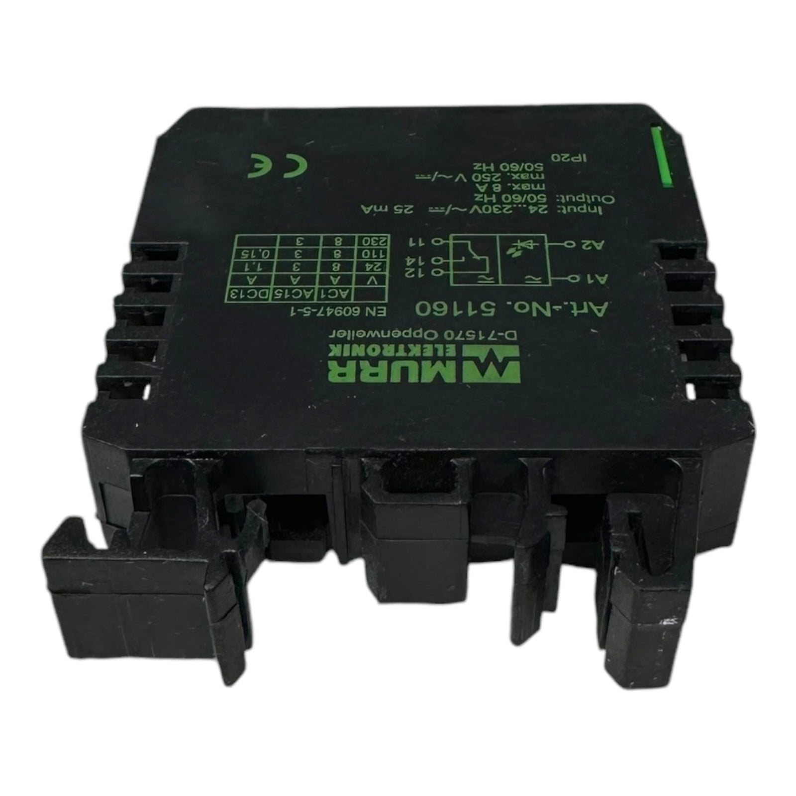 Murr Elektronik 51160 RMI 11 Ausgangsrelais 24-230 VAC/DC 7mA 8A 3polig
