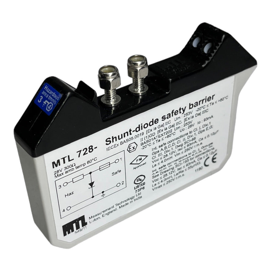 MTL MTL728- SHUNTDIODE SAFETY BARRIER Sicherheitsbarriere 28V 300Ω -20°C/+60°C