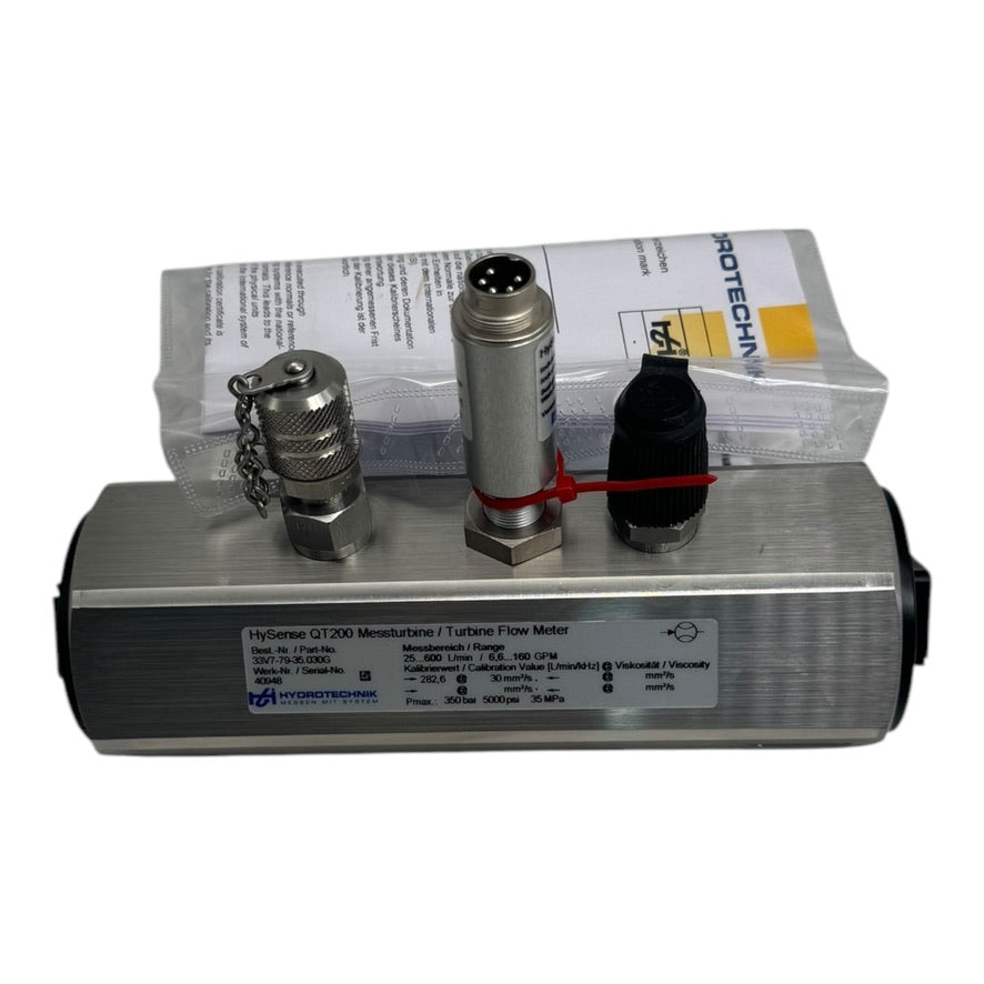 Hydrotechnik 33V7-79-35.030G HySense QT200 Messturbine Turbine Flow Meter 350bar