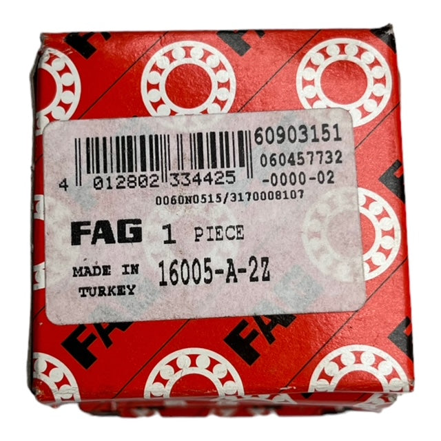 5x FAG 16005-A-2Z Rillenkugellager Kugellager 25x47x8mm 1-reihig