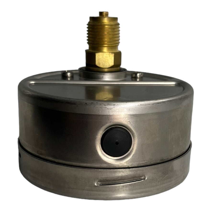 VDO Druckluft Manometer Edelstahl 0-4 bar Ø 100 mm Kl. 1.0  G 1/2 Waagerecht