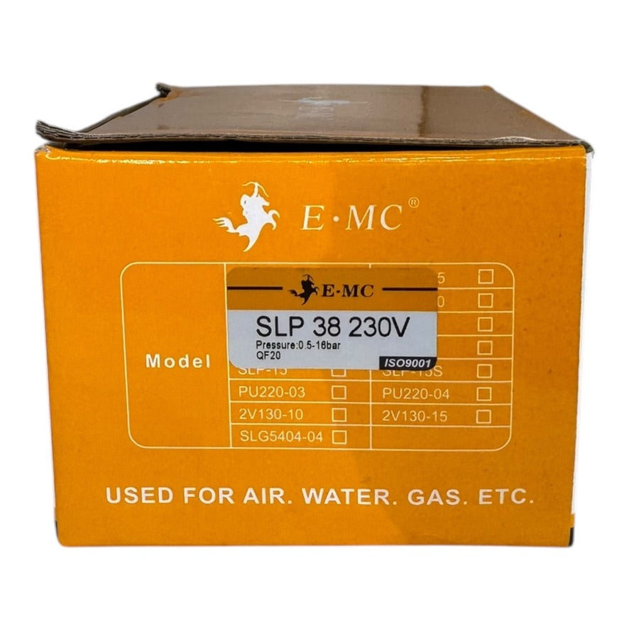 EMC SLP38 QF20 2/2-Wege Magnetventil G3/8" 230V 22VA 0,5...16bar stromlos (NC)