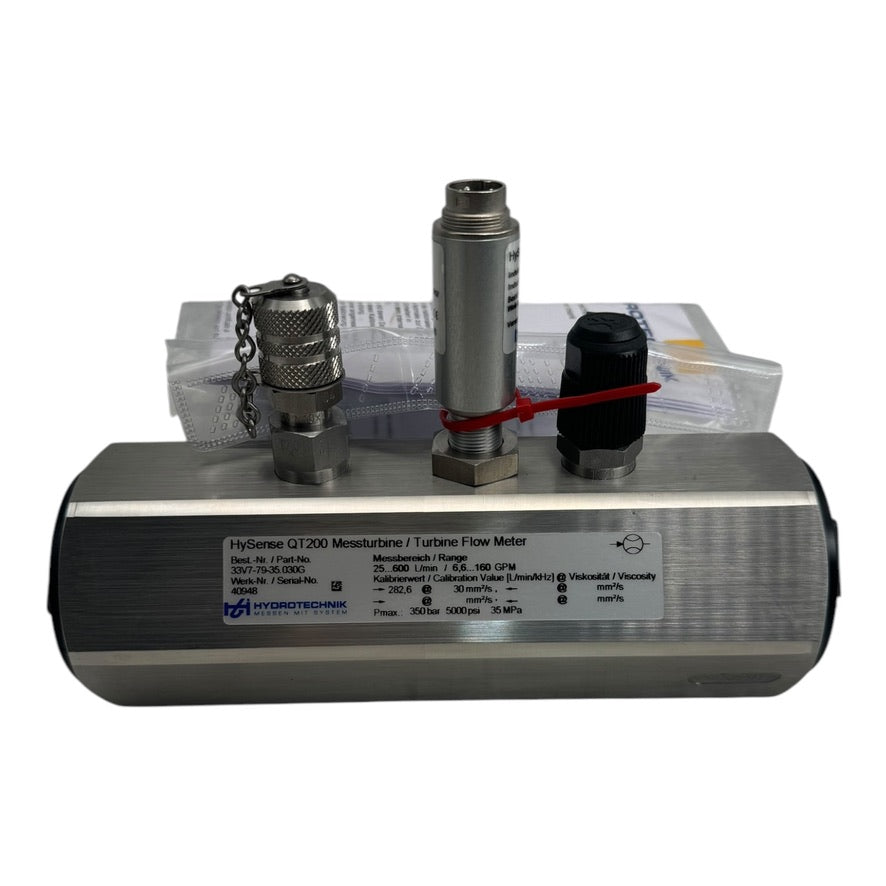 Hydrotechnik 33V7-79-35.030G HySense QT200 Messturbine Turbine Flow Meter 350bar