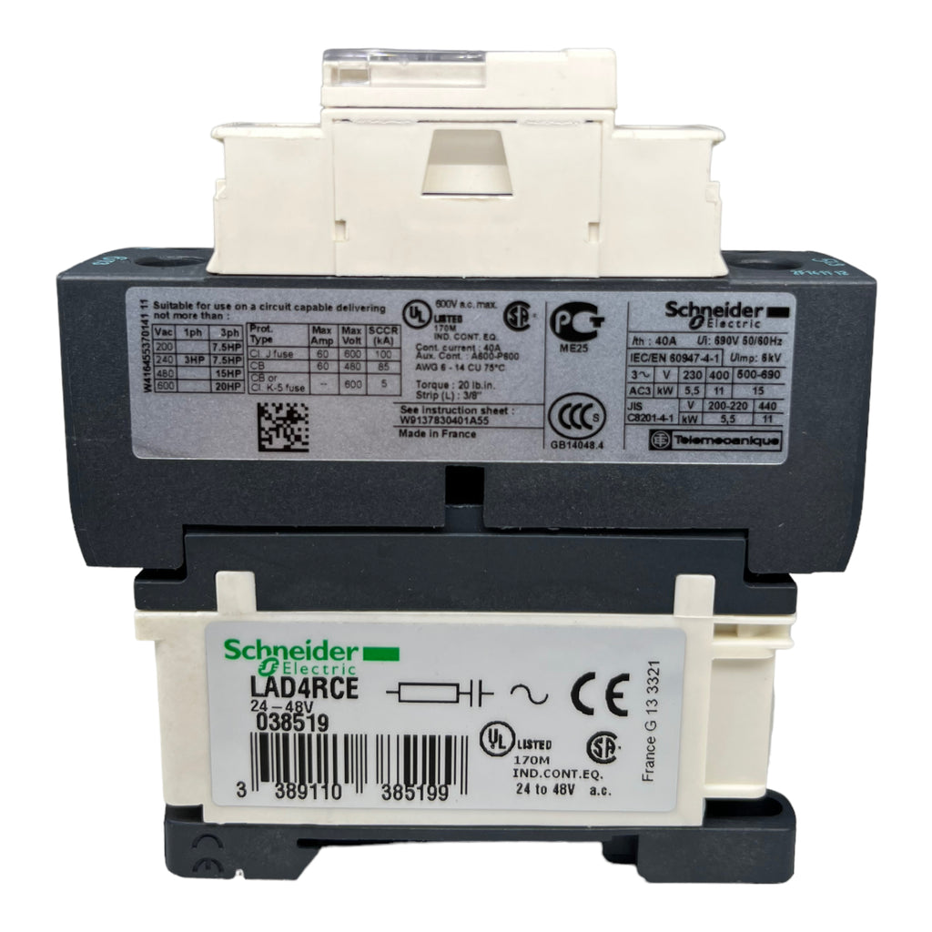 Schneider Electric LC1D25 Leistungsschütz 11kW 24V 3-polig 50/60Hz
