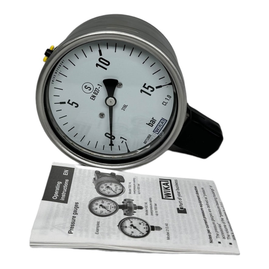 Wika 232.30.100 9010262 Manometer -1/+15bar AG1/2" unten