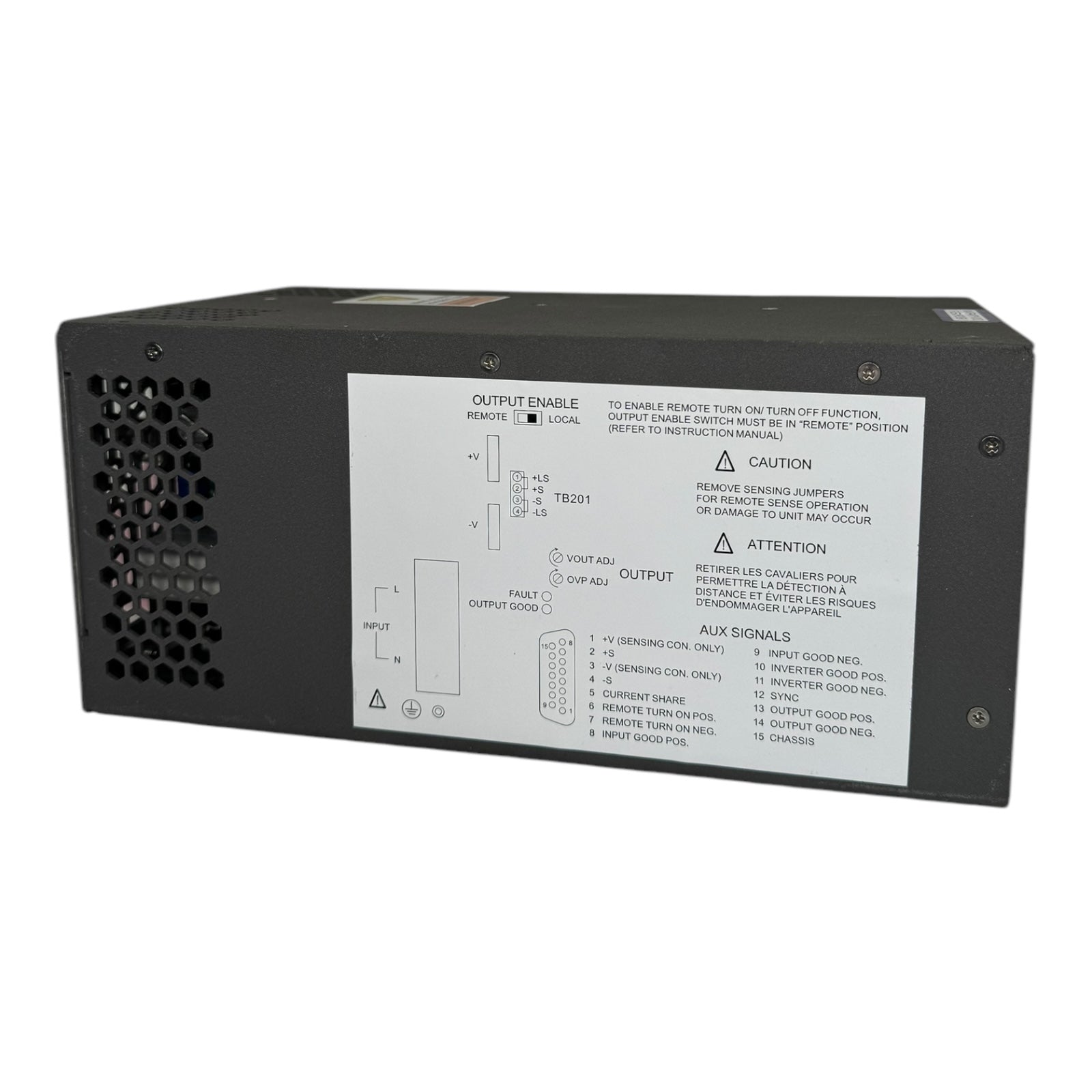 TDK LAMBDA LZS-A1000-3 Geregeltes Netzteil Schaltnetzteil 100-240VAC 47-63Hz 15A