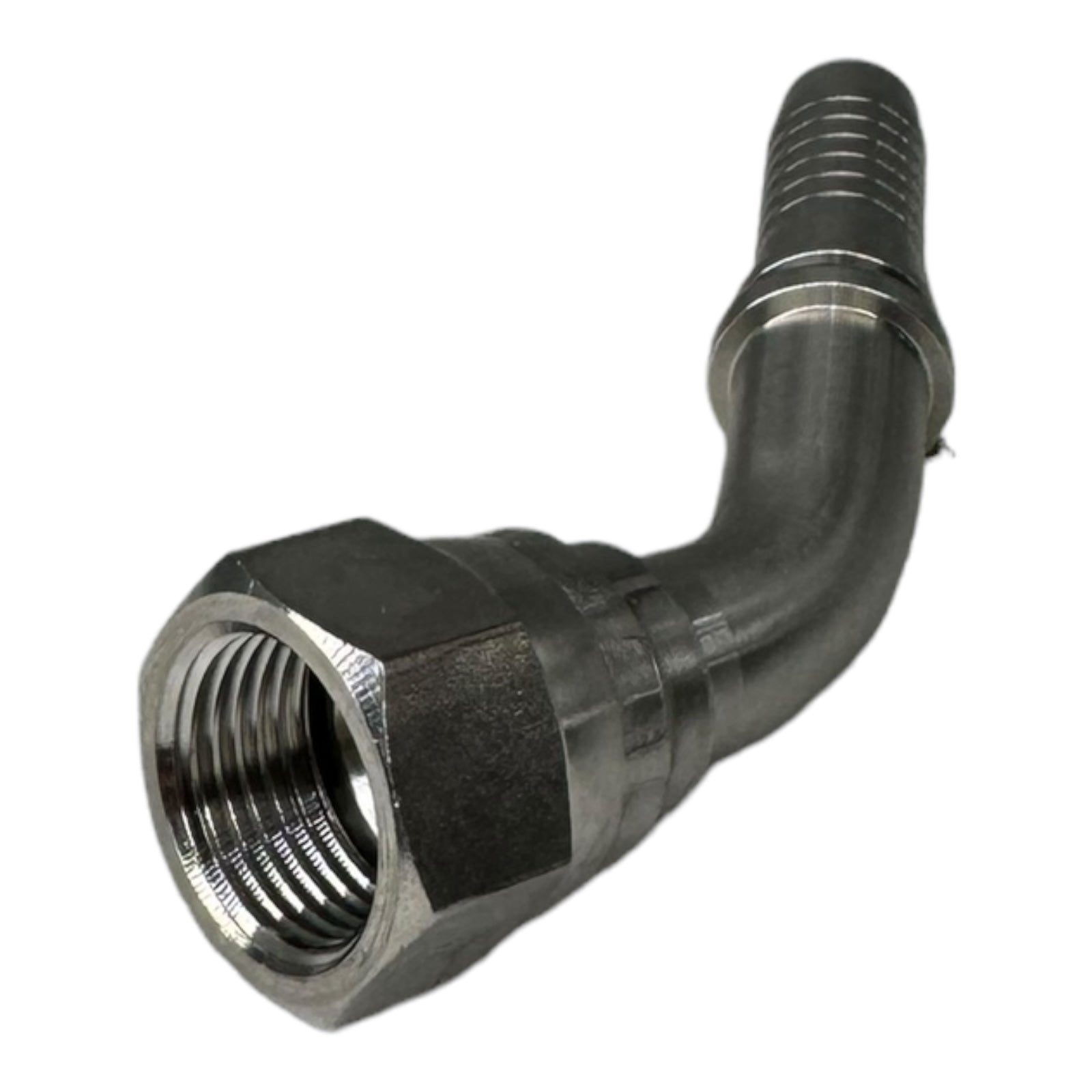 PH Hydraulik DKJ-3/4"-45° DN12 Schlaucharmaturen ohne Ausreisssicherung Edelstahl