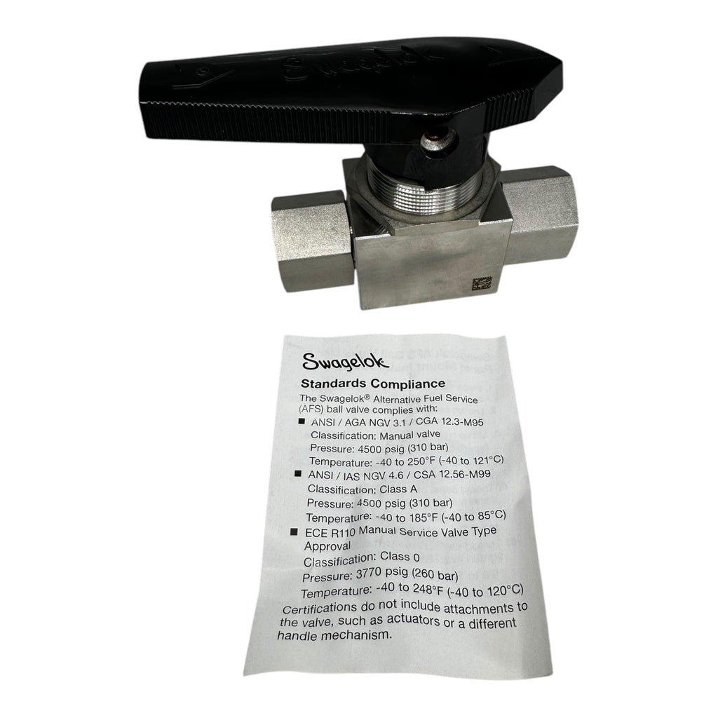 Swagelok SS-AFSF8 Hochdruck-Kugelhahn Edelstahl 3-teilig G1/2 NPT-Innengewinde 413bar