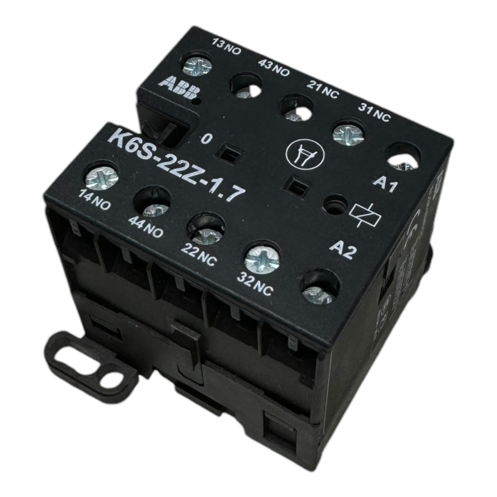 ABB K6S-22Z-1.7 Hilfsschütz Mini Contactor 500Vac 2A 250Vdc 0,4A 2NO 2NC 4polig