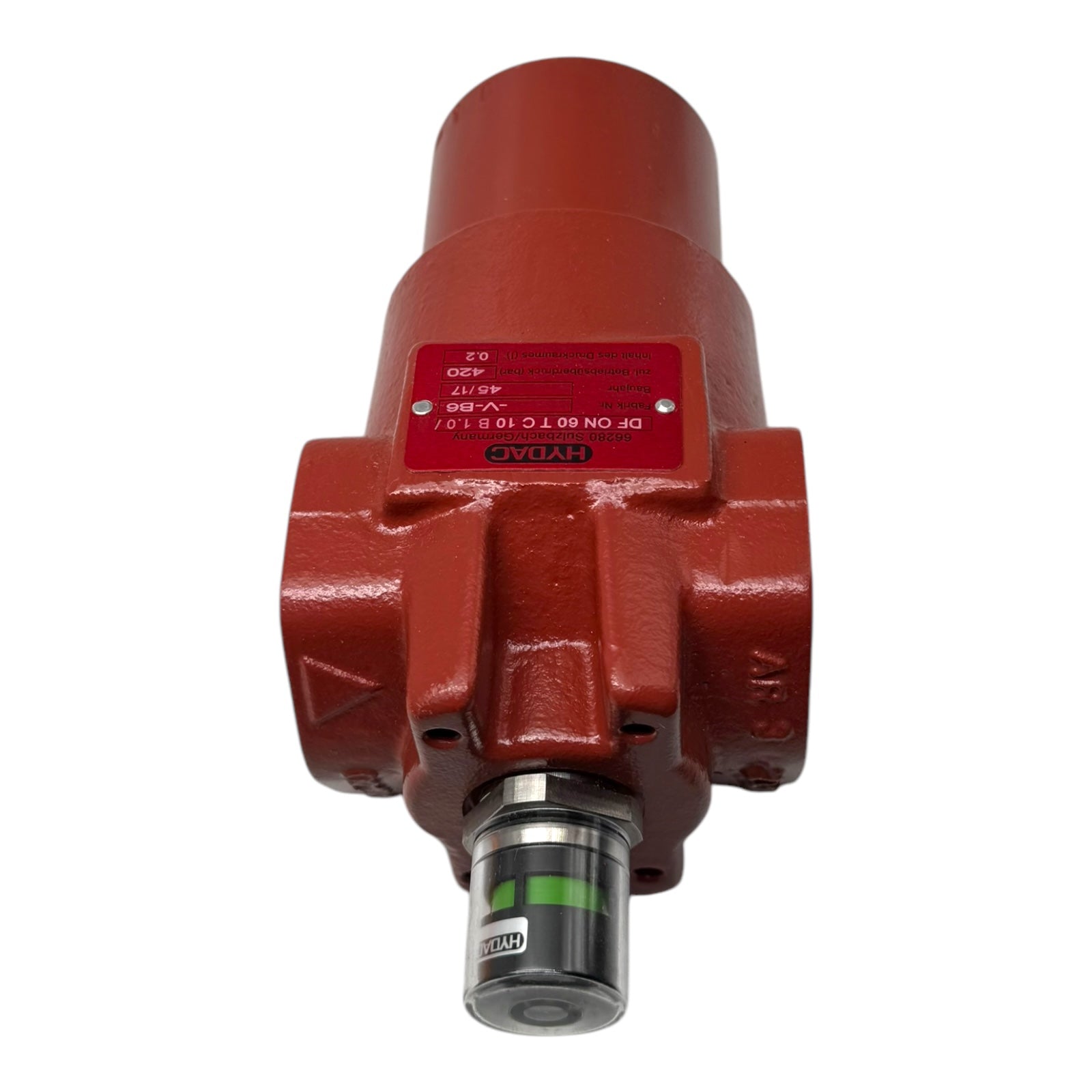 Hydac DF ON 60 TC 10 B 1.0 Druckfilter DF Reversible Oil Flow 3/4" 420bar 0.2L