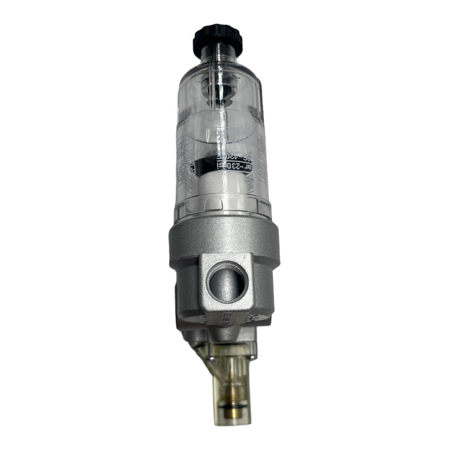 Riegler 84502K Wartungseinheit G1/4 3-teilig 0,5-10bar PC-Behälter+Manometer