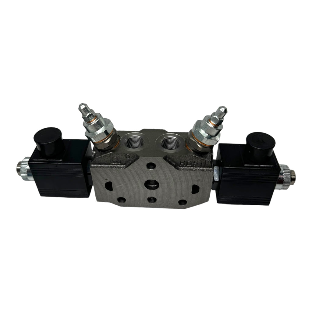 Bucher Hydraulics HDS11 64120 Steuerblock Wegeventil 2x Magnetspulen 12VDC 36W