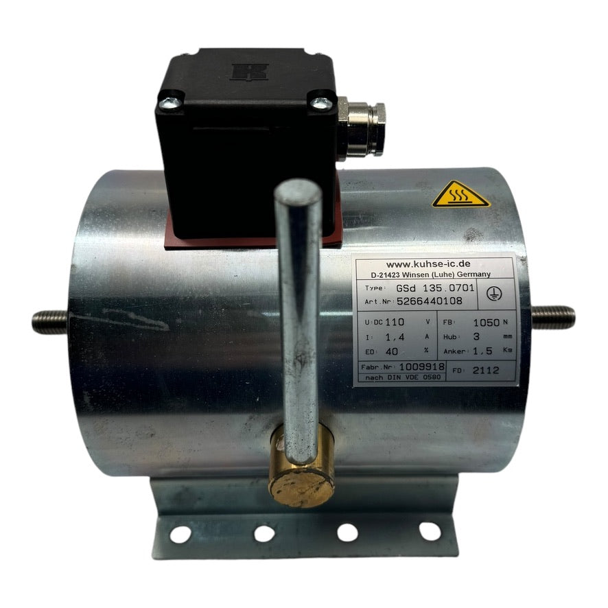 Kuhse GSD135.0701 5266440108 Doppelspreizmagnet 110VDC 1,4A Hub 3mm 40% ED