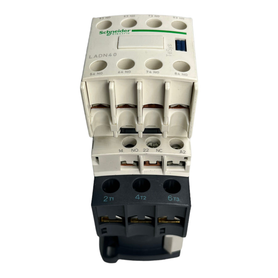 Schneider Electric LC1D25 Leistungsschütz 1S+1Ö 11kW 24V Hilfsschalter LADN40 4S