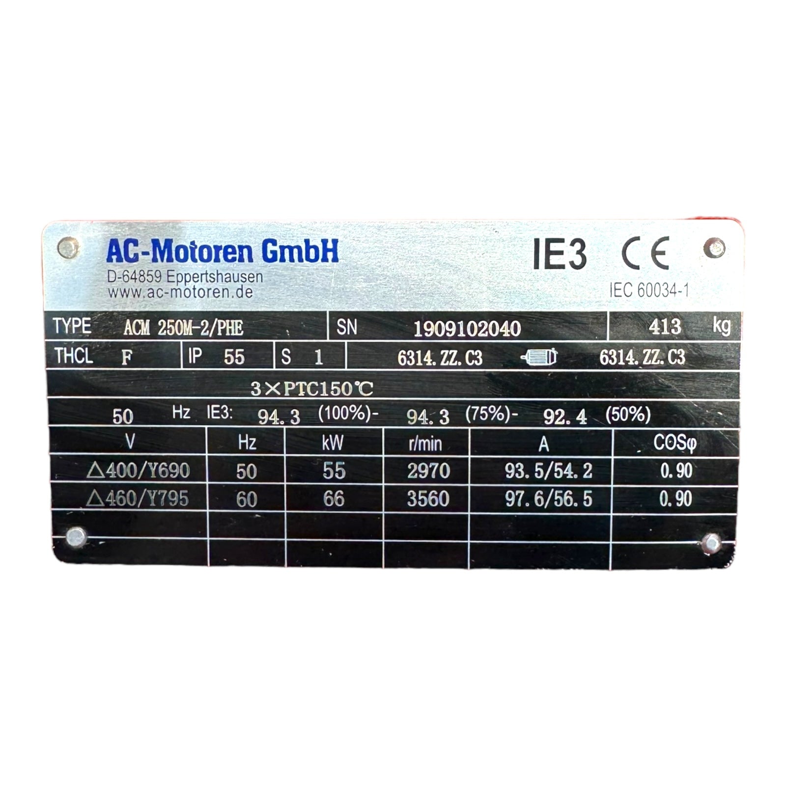 Winter ACM250M-2PHE 81/250U 81/250 REC250-SH-SDG-055 Sprinkler-Pumpe 55kW