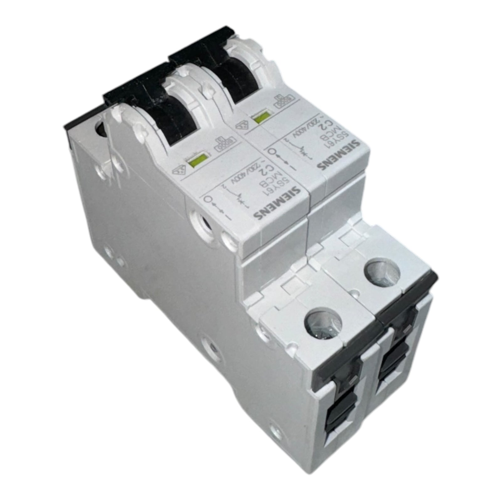 2x Siemens 5SY6102-7 5SY61-MCB-C2 Leistungsschutzschalter 230/400V 30kA 1polig