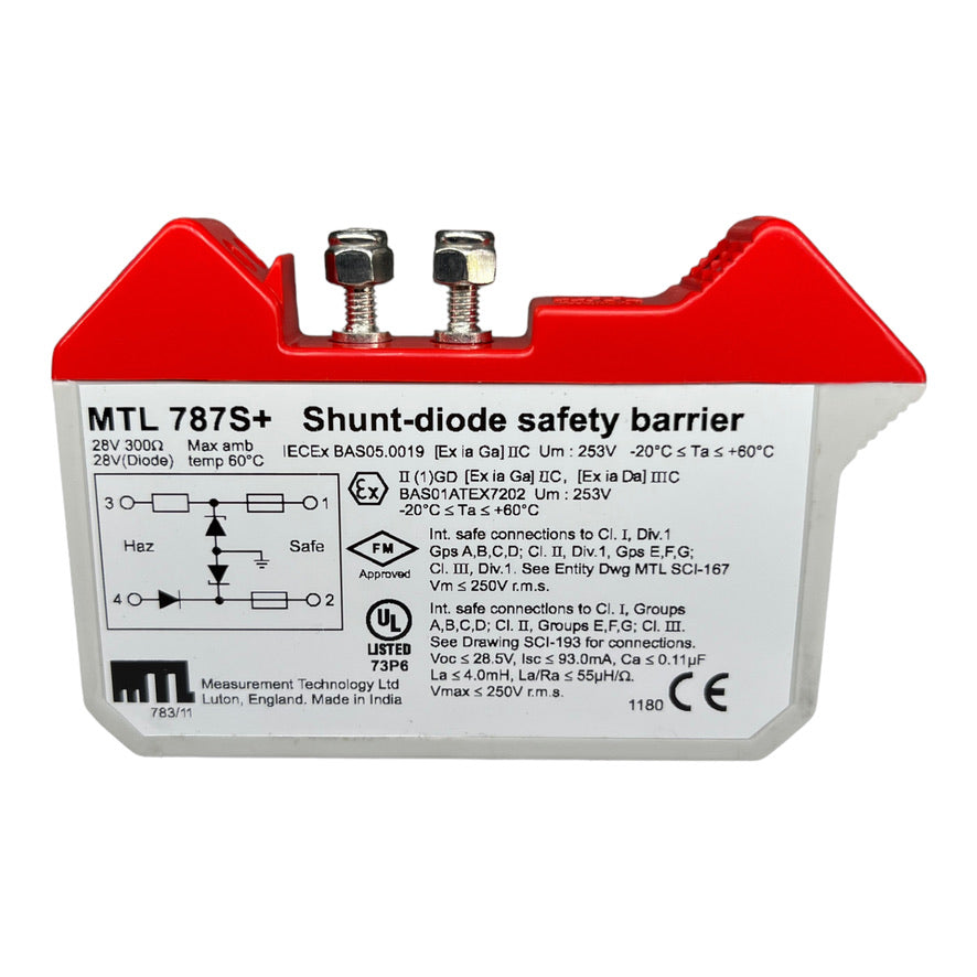 MTL787S+ SHUNTDIODE SAFETY BARRIER Sicherheitsbarriere 28V 300Ω -20°C/+60°C