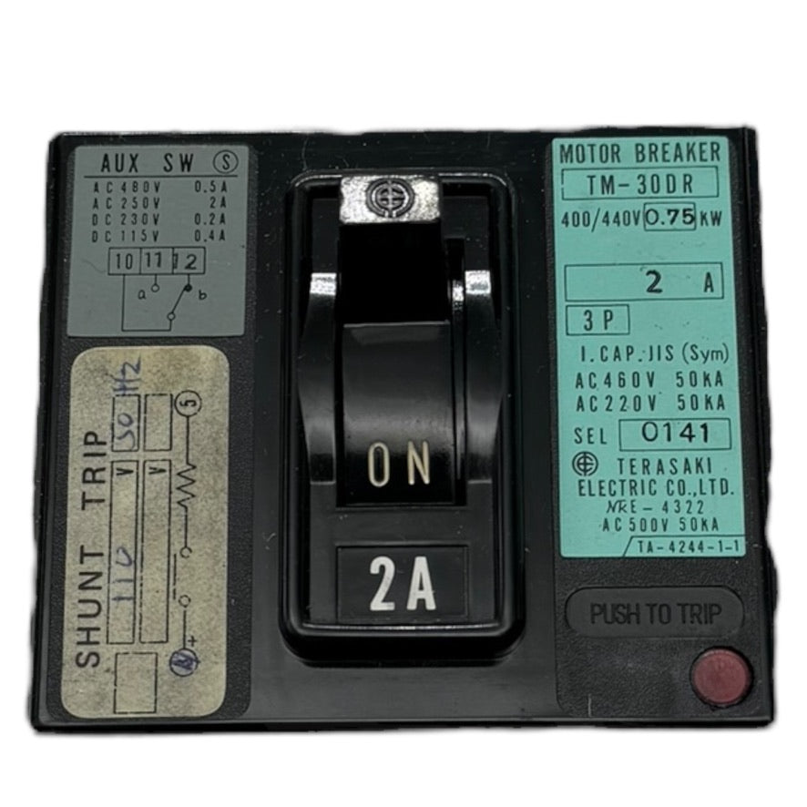 Terasaki Electric TM30DR Leistungsschalter circuit breaker 2A 400/440V 0,75kW