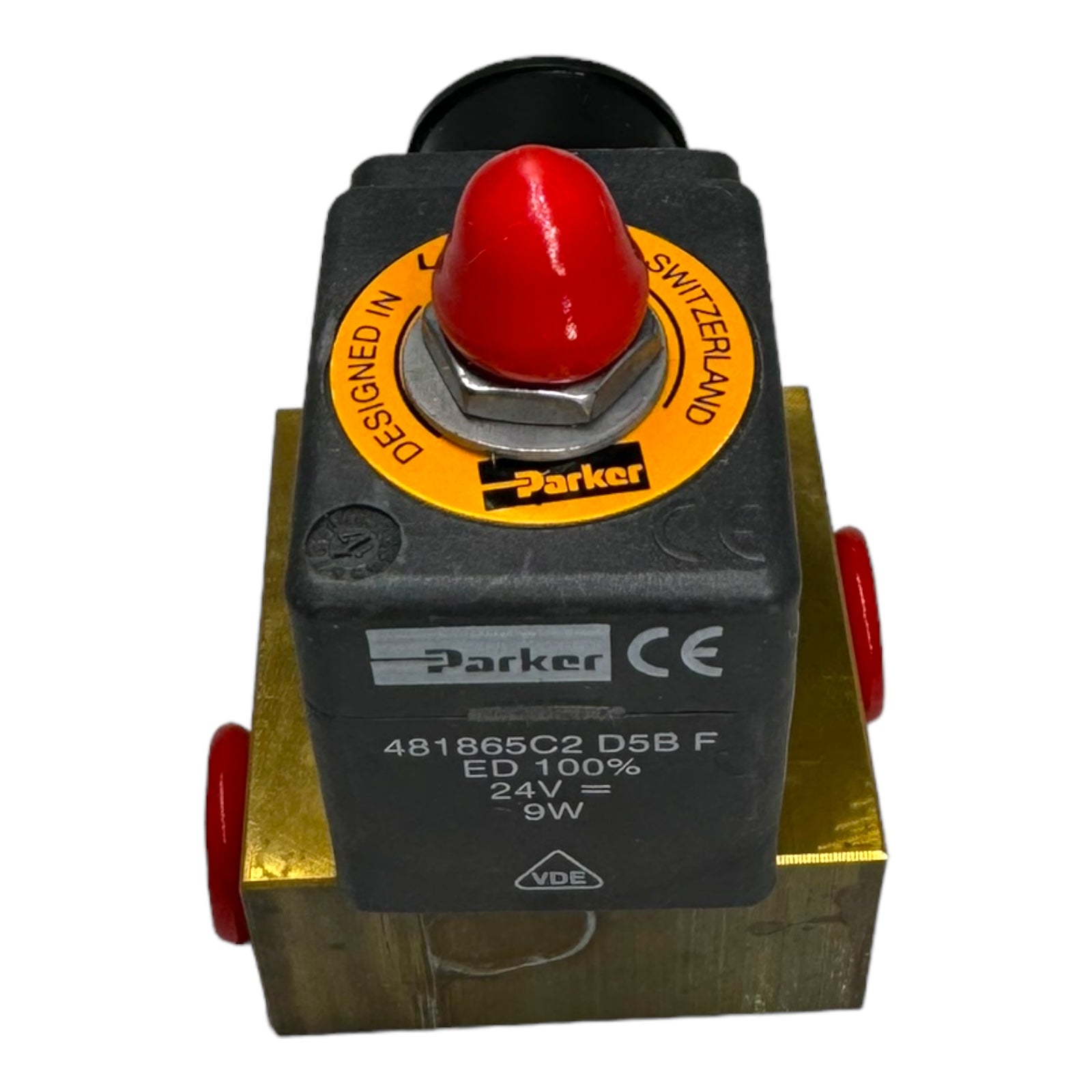 Parker Lucifer E131E03 481865C2D5BF 3/2 Wege-Magnetventil mit Spule 7bar 24V 9W 2,5-6mm
