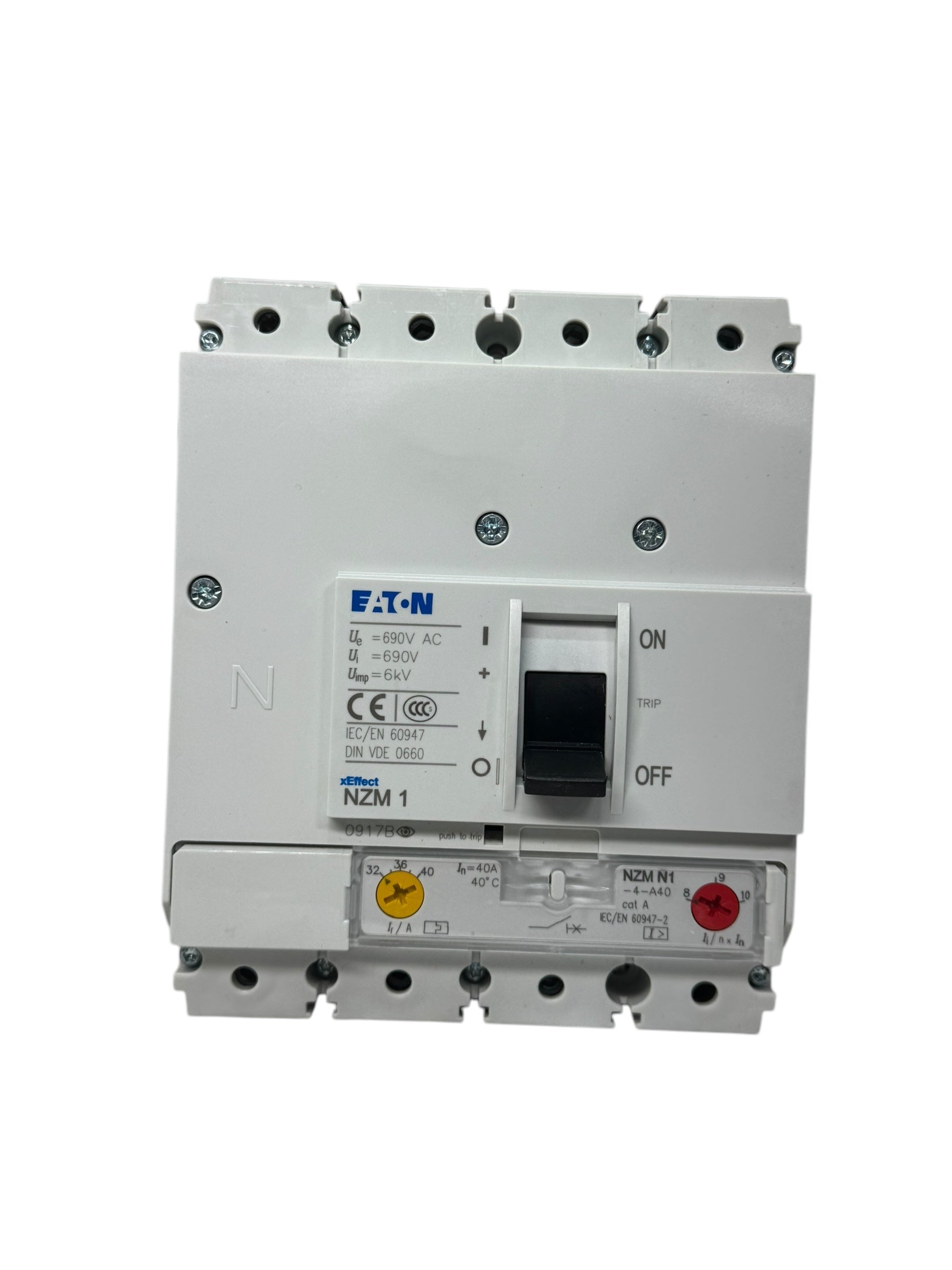 EATON NZMN1-4-A40 NZM1 Circuit breaker Leistungsschalter Schalter 4p 690V AC 40A