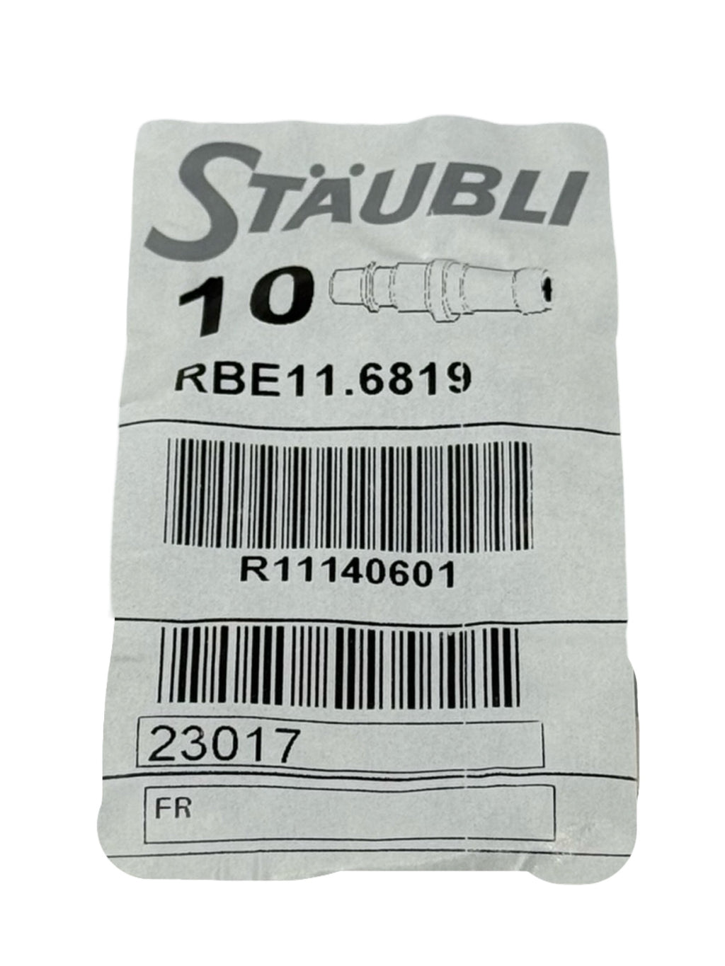 12x Stäubli RBE11.6819 Schnellkupplung Stecker Pneumatik Edelstahl R11140601