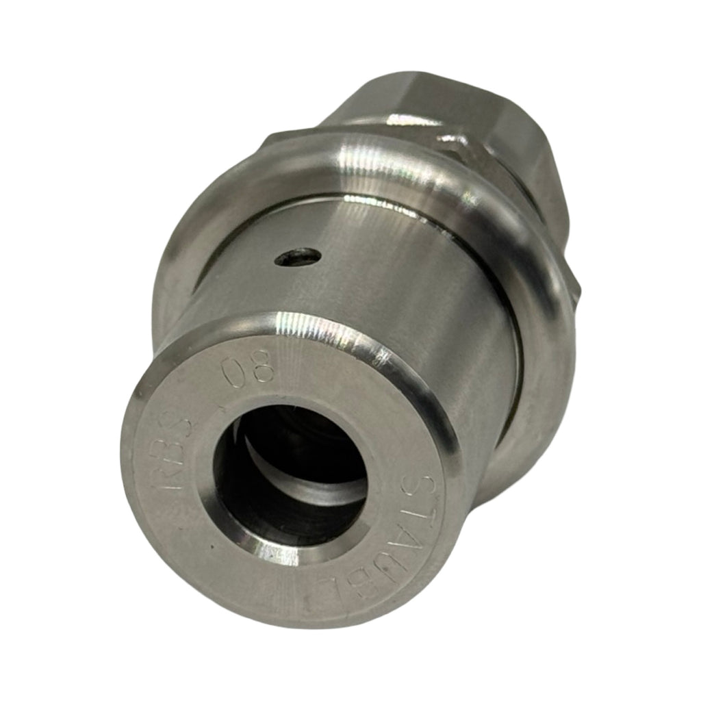 Stäubli RBS08.2101/IC Kupplung Bulkhead Edelstahl M30x1,5 Durchführung