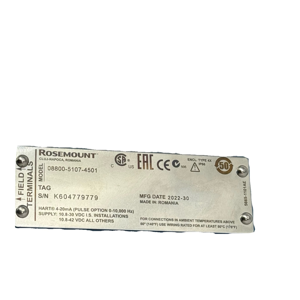 Rosemount 8800 Vortex Durchflussmesser 08800-5107-4501 HART IP66