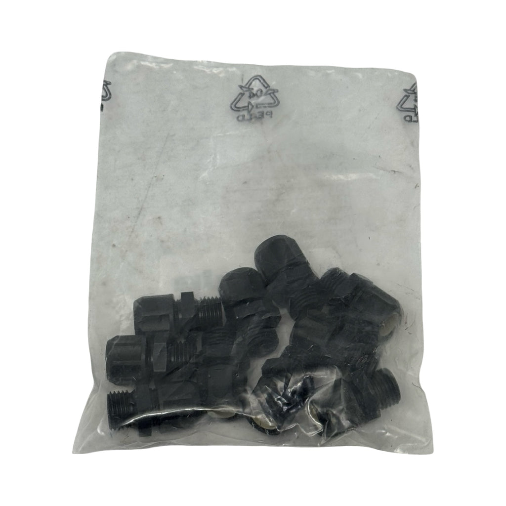10x Eisele 528-0406 Winkelverschraubung M5 4mm Pneumatik 90°
