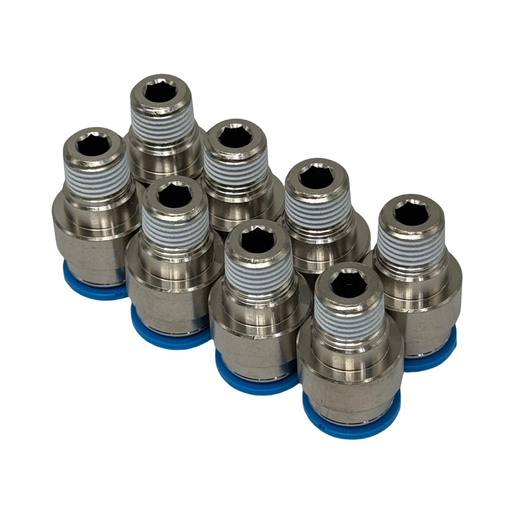 8x Festo QS-1/4-12-I Steckverschraubung 1/4” auf 12mm Push-In 190649