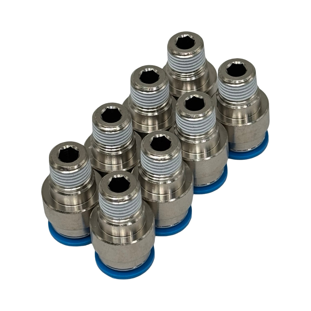 8x Festo QS-1/4-12-I Steckverschraubung 1/4” auf 12mm Push-In 190649