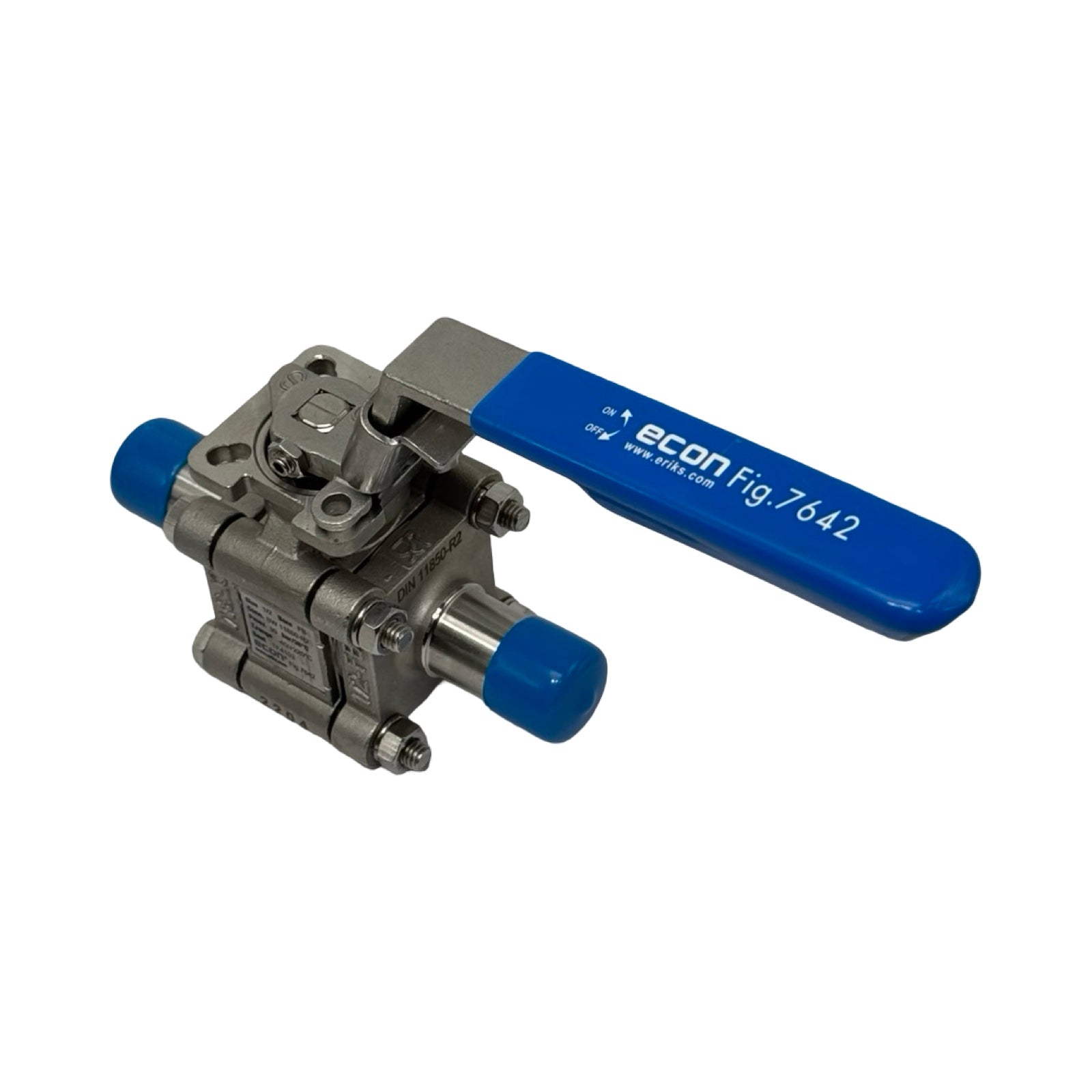 Econ Fig.7642 Kugelhahn 1/2 Zoll Edelstahl DN15 PN99 3-teilig