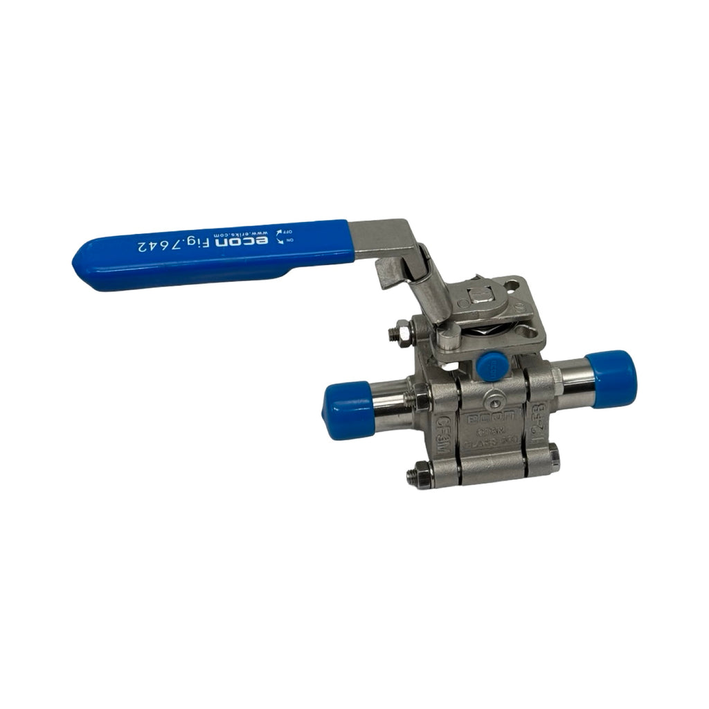 Econ Fig.7642 Kugelhahn 1/2 Zoll Edelstahl DN15 PN99 3-teilig
