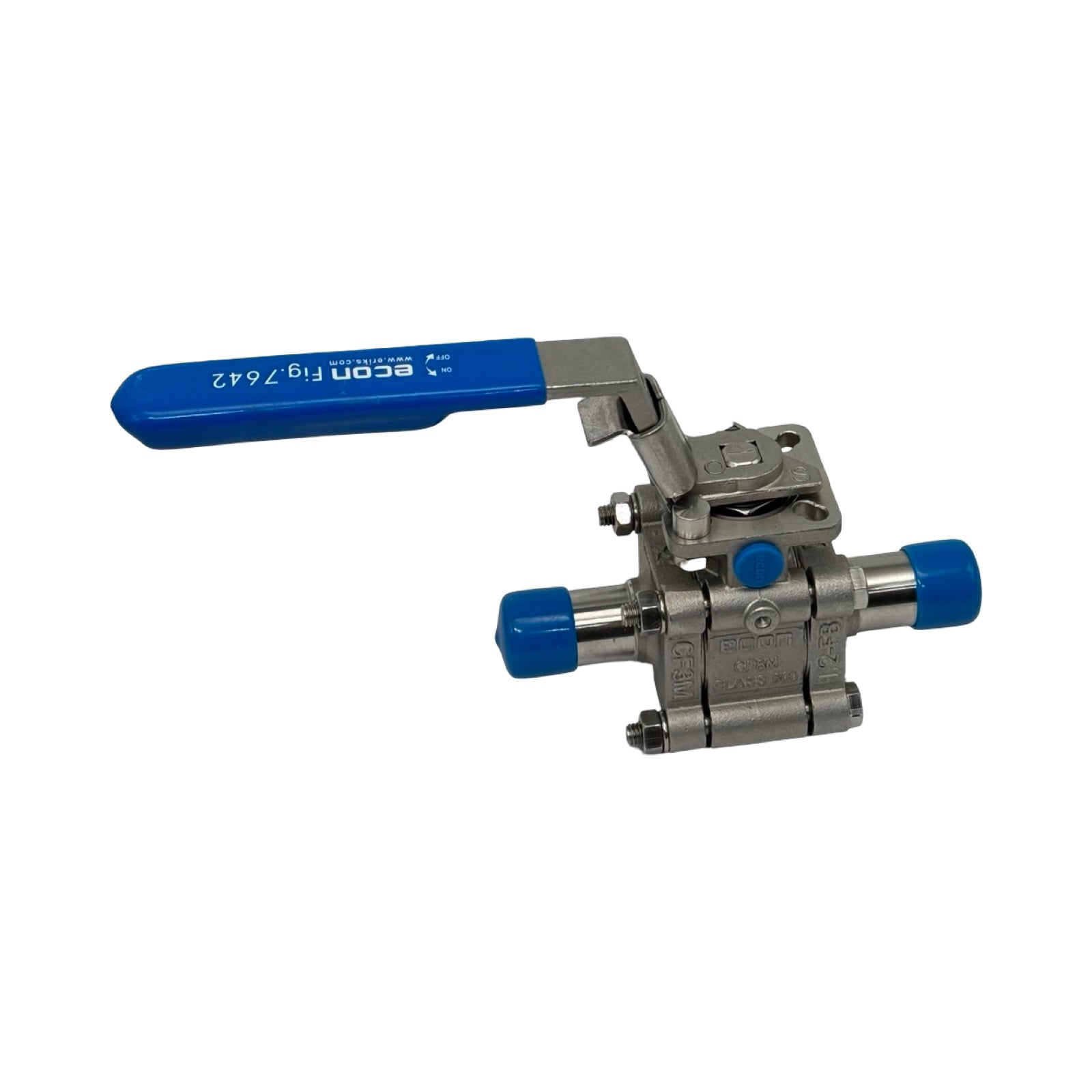 Econ Fig.7642 Kugelhahn 1/2 Zoll Edelstahl DN15 PN99 3-teilig