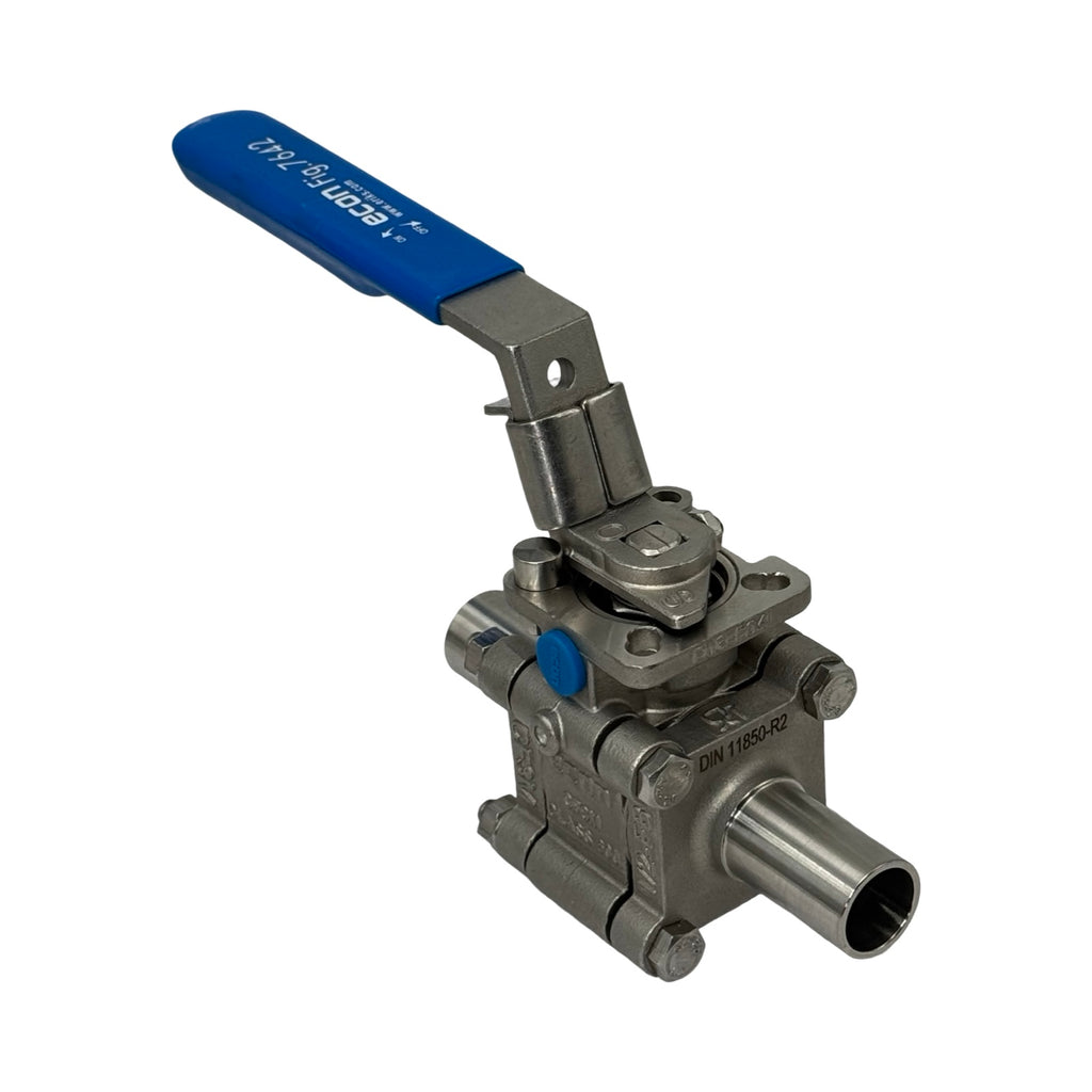 Econ Fig.7642 Kugelhahn 1/2 Zoll Edelstahl DN15 PN99 3-teilig