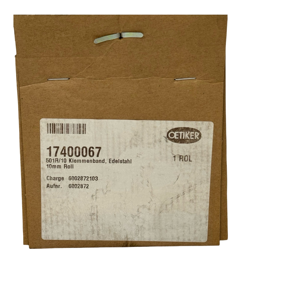 Oetiker 17400067 Klemmenband Edelstahl 10mm Rollband Schlauchschellen