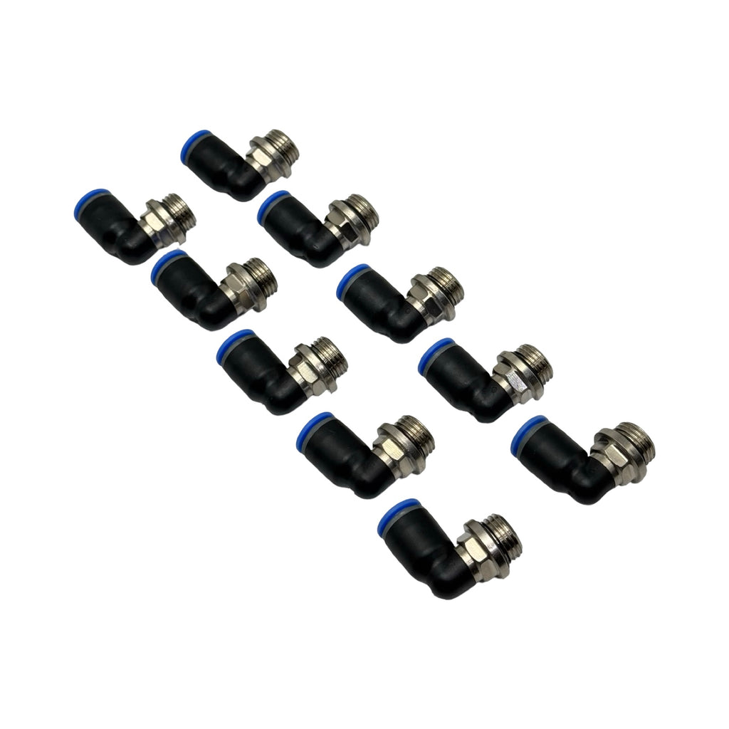 50x Riegler 109267 125.014-8 L-Steckverschraubung G1/4 Ø8mm Pneumatik