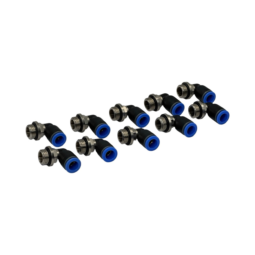 50x Riegler 109267 125.014-8 L-Steckverschraubung G1/4 Ø8mm Pneumatik