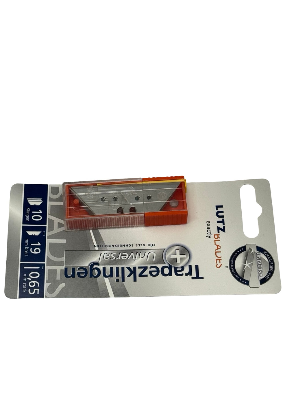 50x LUTZ Blades Trapezklingen 19mm 0,65mm Universal Cuttermesser Ersatz 480583