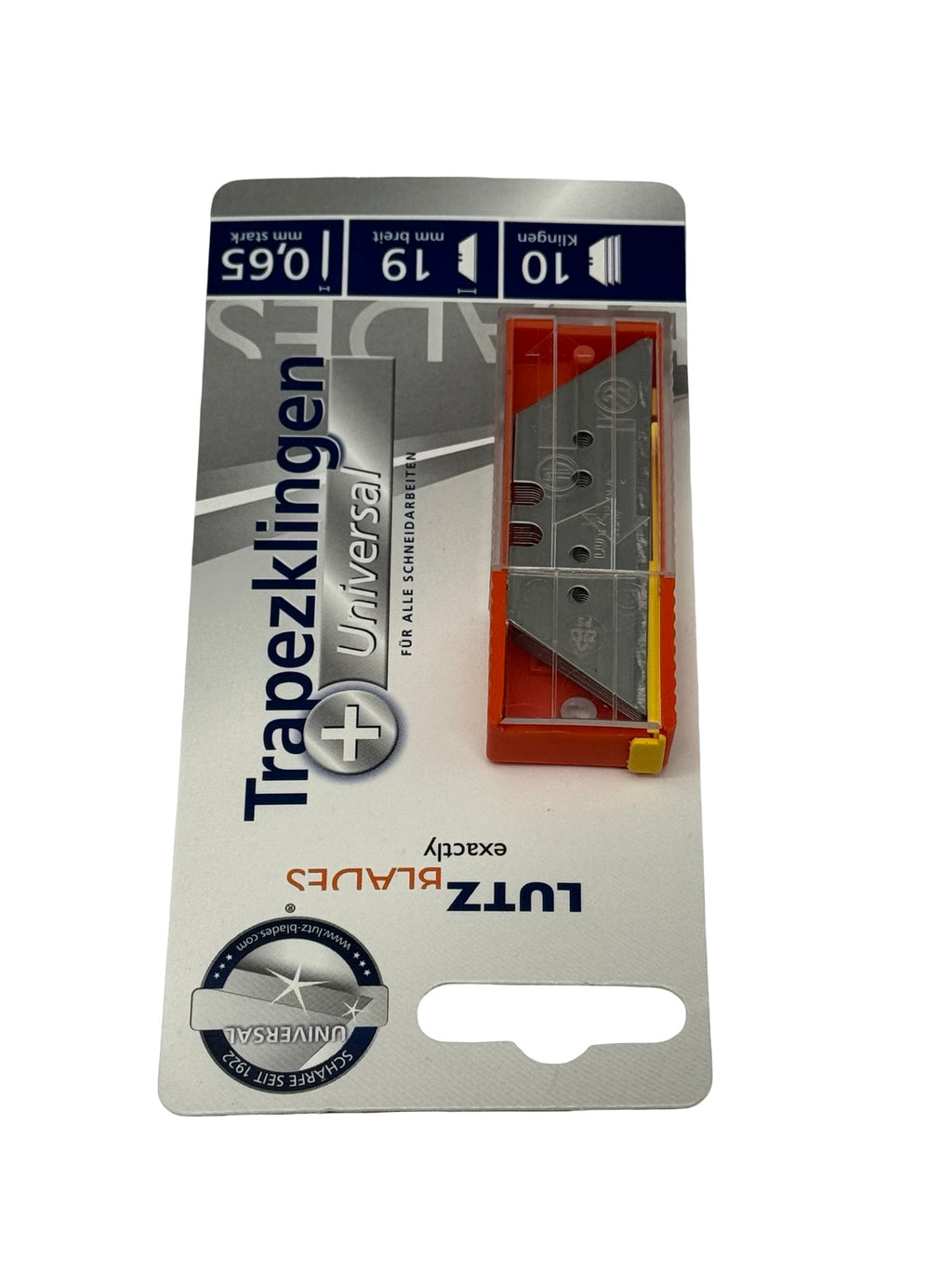 50x LUTZ Blades Trapezklingen 19mm 0,65mm Universal Cuttermesser Ersatz 480583