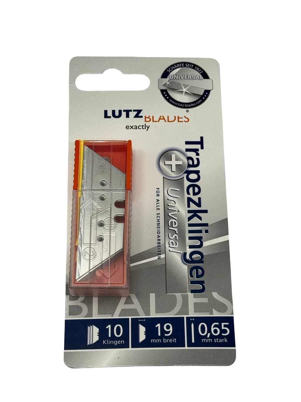 50x LUTZ Blades Trapezklingen 19mm 0,65mm Universal Cuttermesser Ersatz 480583