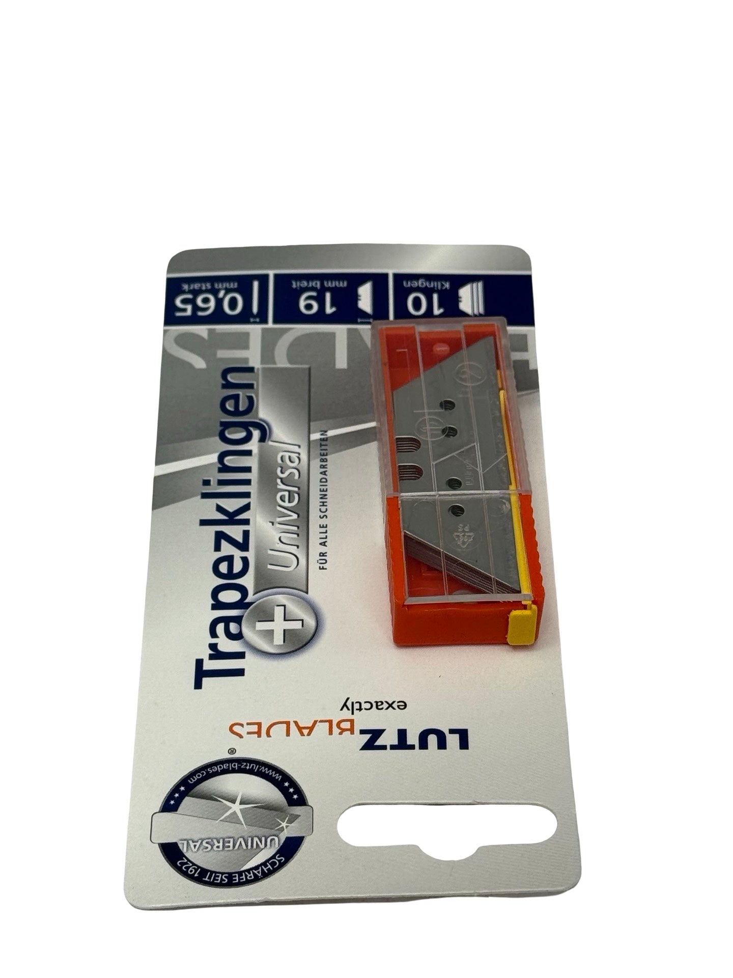 50x LUTZ Blades Trapezklingen 19mm 0,65mm Universal Cuttermesser Ersatz 480583