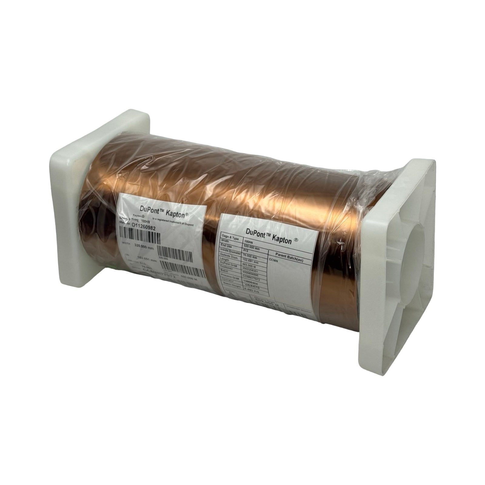 DuPont Kapton 100HN Polyimid Folie 320mm x 463m Rolle Isolierfolie 76mm