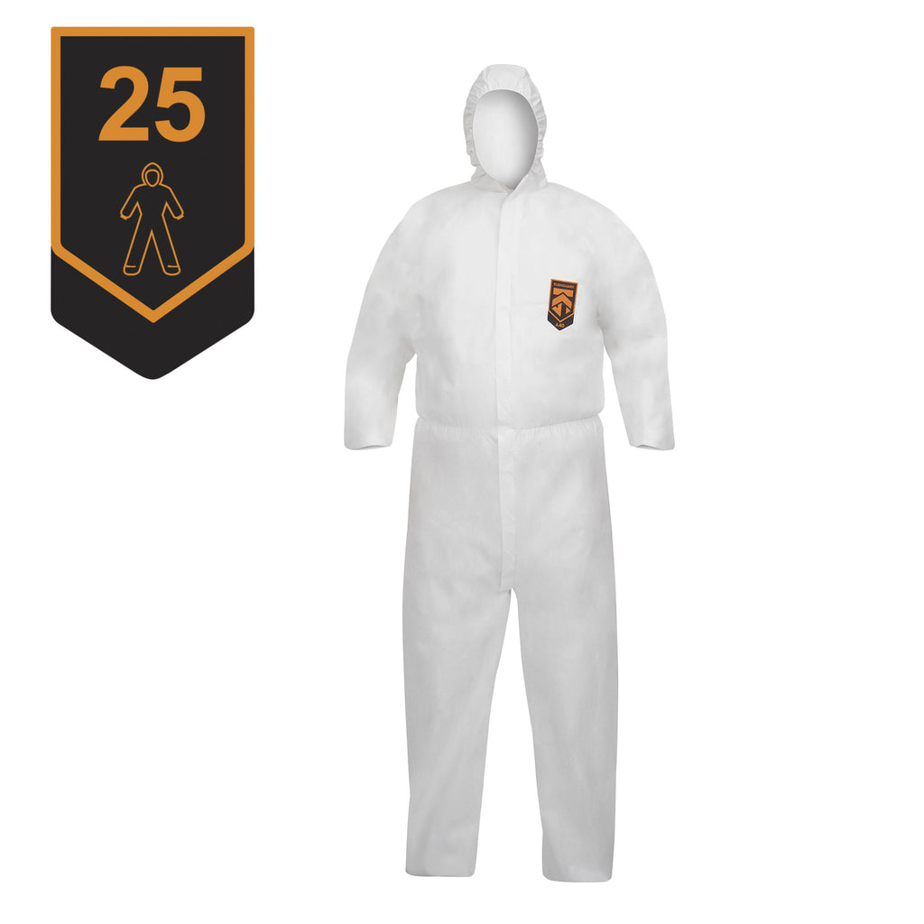 25x Kleenguard A40 Schutzanzug 97910 XXL mit Kapuze Partikelschutz PSA