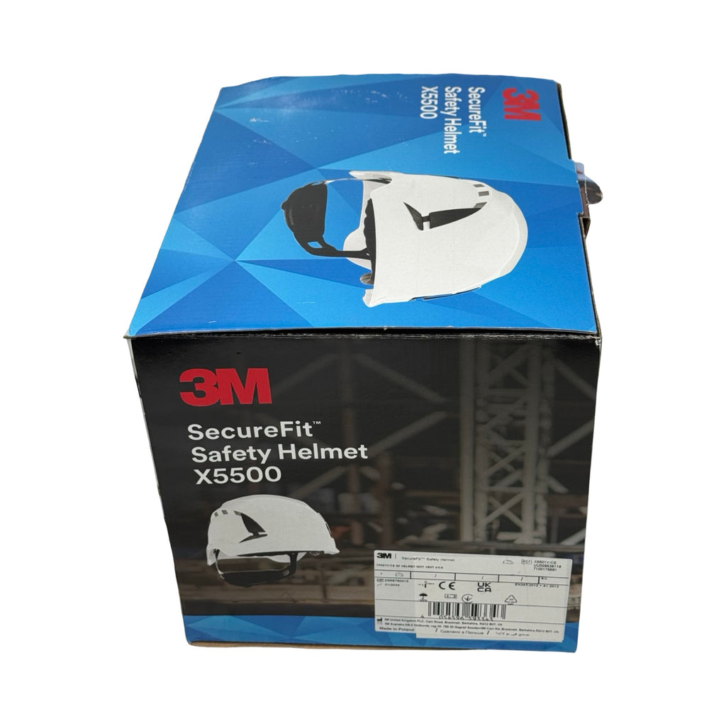3M SecureFit X5501V-CE Schutzhelm Sicherheitshelm weiß belüftet EN397 Helm