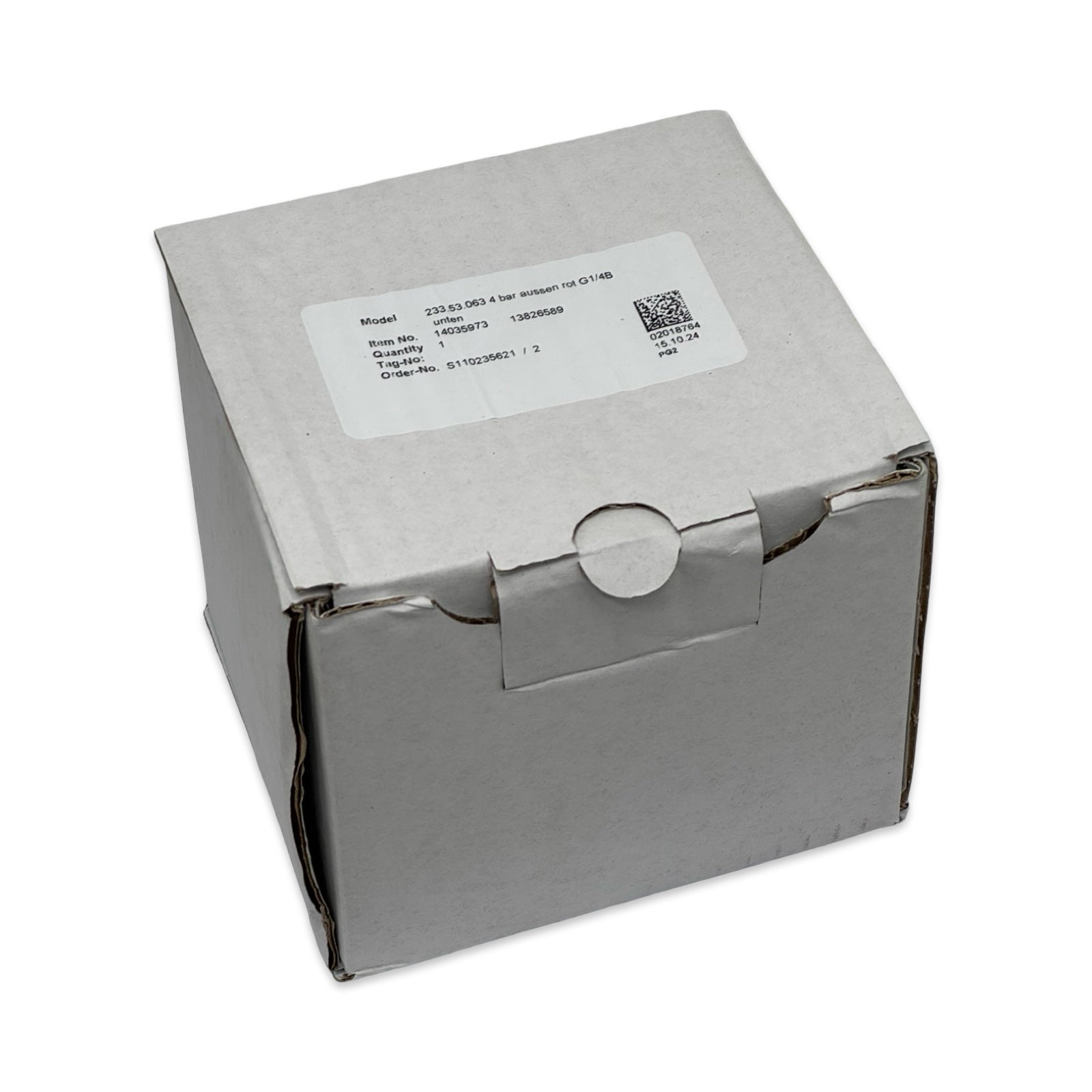 BOLL 233.53.063 Druckmanometer 0-4 bar G1/4B Edelstahl Manometer EN837 63mm