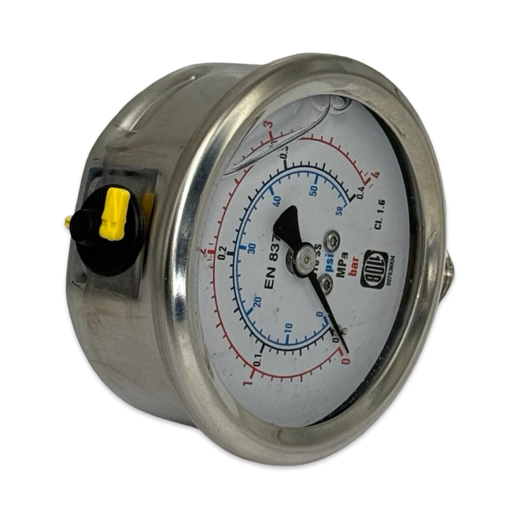 BOLL 233.53.063 Druckmanometer 0-4 bar G1/4B Edelstahl Manometer EN837 63mm