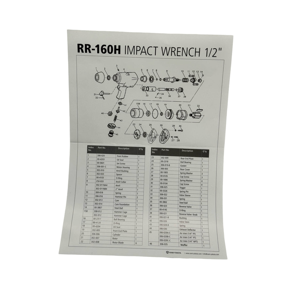 Red Rooster RR-160H Druckluft Schlagschrauber 1/2” Impact Wrench Pneumatik