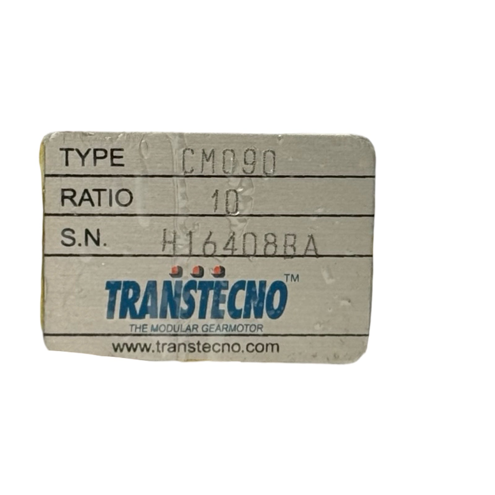 Transtecno CM090 Schneckengetriebe Getriebemotor i=10 NMRV90 Industrie