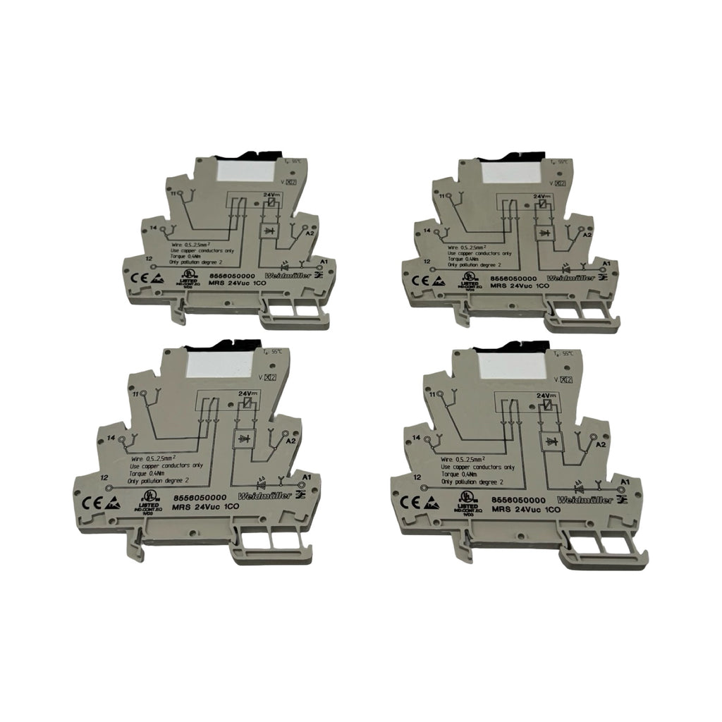 4x Weidmüller 8556050000 MRS24VUC1CO Relaisklemme Interface Relaismodul
